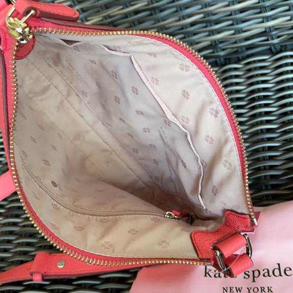 Kate Spade run around medium crossbody peachmelba - Picture 6 of 16